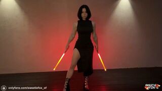 Девушка-ситх на каблуках тайно трахается с джедаем на Набу порно